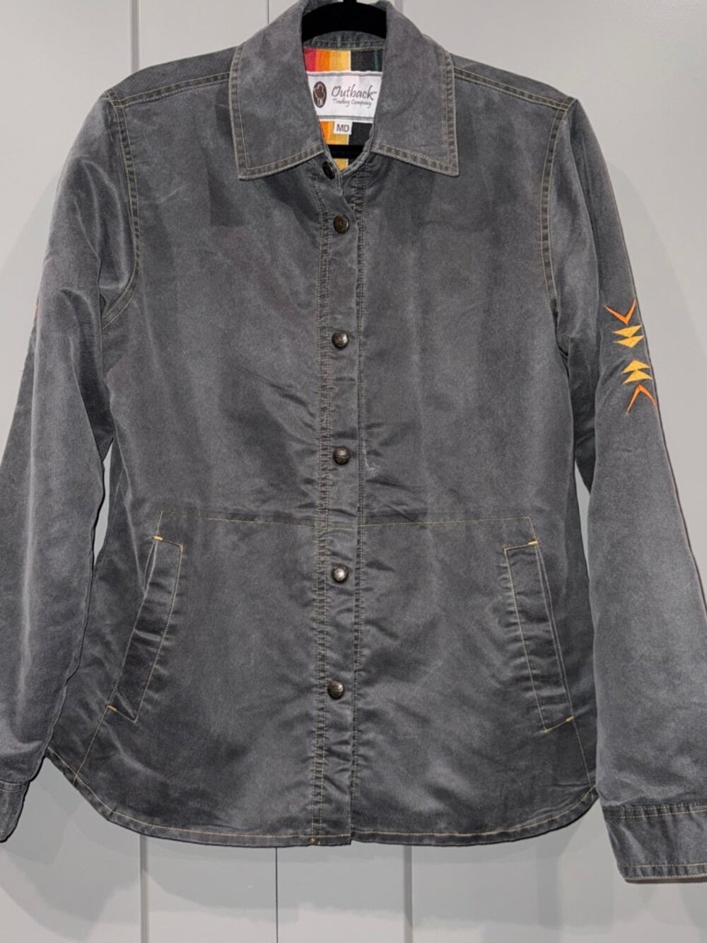 Outback Trading Company Ladies Ash Iron Shirt Jacket Plus Size Medium